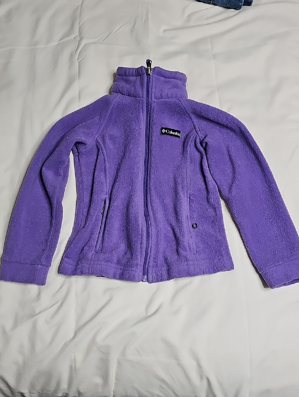 Columbia Lavender Full-Zip Fleece Jacket